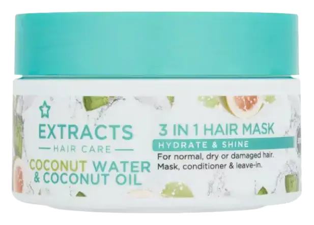 Superdrug Extracts 3 In 1 Hair Mask Coconut Water & Coconut Oil