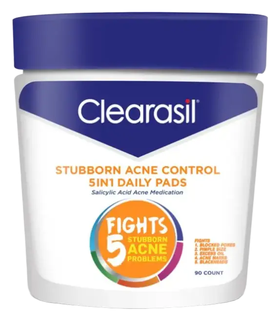 Clearasil Stubborn Acne Control - 5in1 Daily Pads