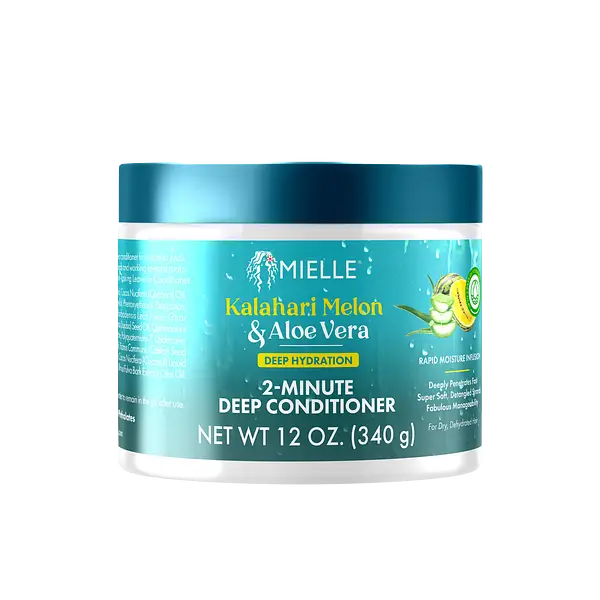 Mielle Organics Kalahari Melon & Aloe Vera Deep Hydration 2-Minute Deep Conditioner
