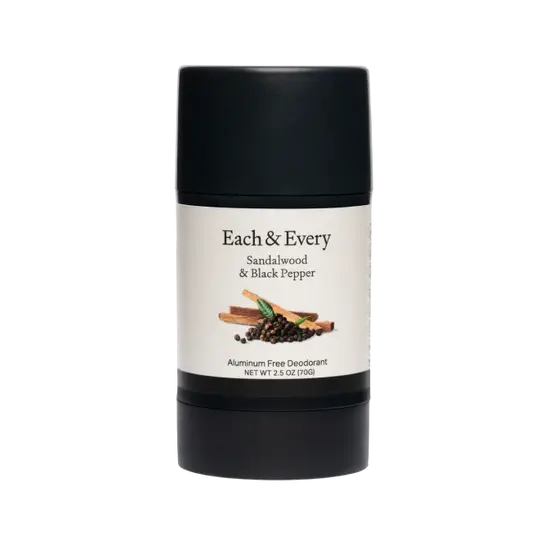 Each & Every Natural Deodorant Sandalwood & Black Pepper