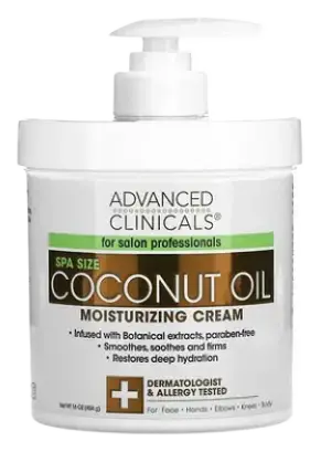 Advanced Clinicals Coconut Oil Moisturizing Cream