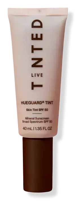 Live Tinted Hueguard Skin Tint SPF 50 Mineral Sunscreen Broad Spectrum 5  Medium (Warm Peach Undertone)