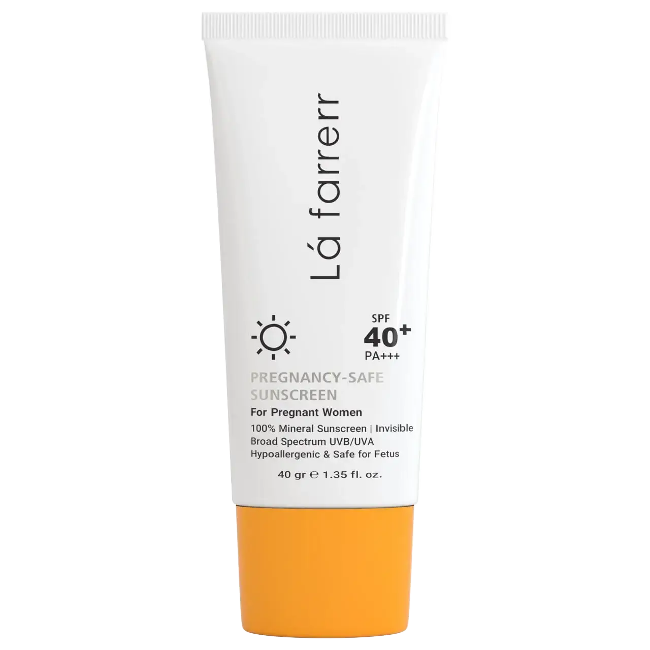 Lá Farrerr Mineral Pregnancy-Safe Sunscreen SPF 40+ Invisible
