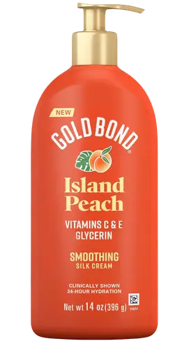 Gold Bond Island Peach Smoothing Silk Cream