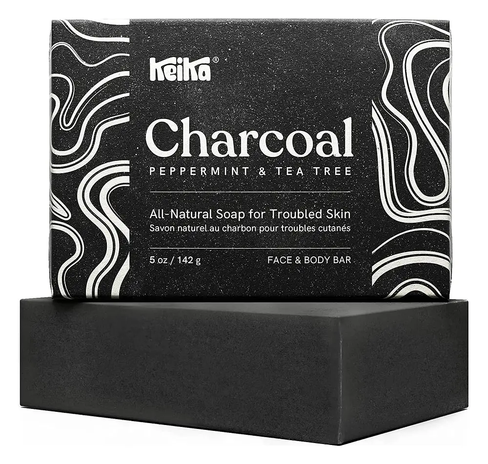 Keika Charcoal Black Soap Bar