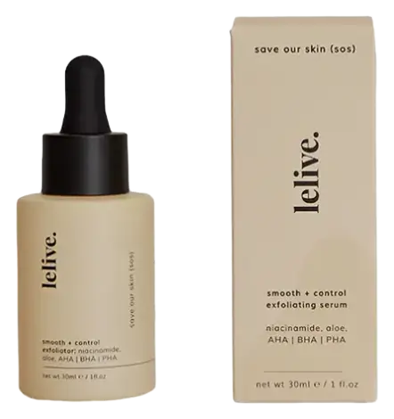 Lelive Save Our Skin (SOS) Smooth + Control Exfoliating Serum