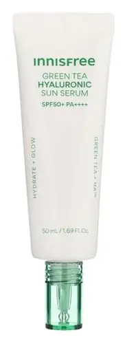 innisfree Green Tea Hyaluronic Sun Serum SPF 50+