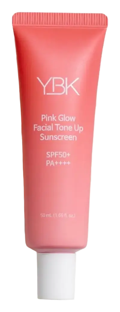 YBK Pink Glow Facial Tone Up Sunscreen SPF 50+