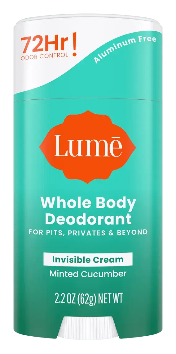 Lume Whole Body Deodorant Invisible Cream Stick Minted Cucumber