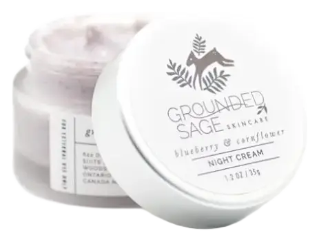 Grounded Sage Blueberry and Cornflower Hydra Well Night Cream