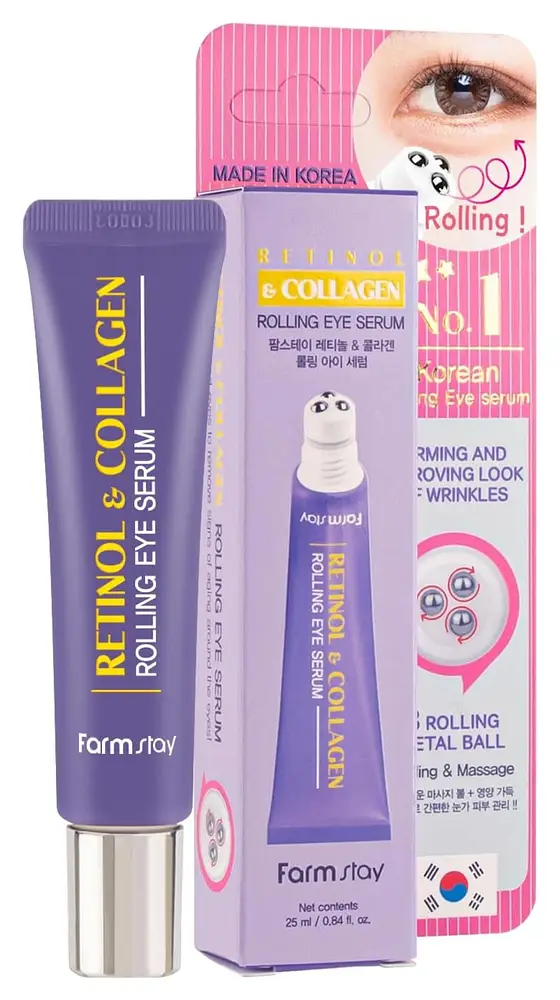 Farm Stay Retinol & Collagen Rolling Eye Serum