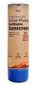 Hygr Lightweight Active Physical Refillable Sunscreen SPF 50+ PA++++