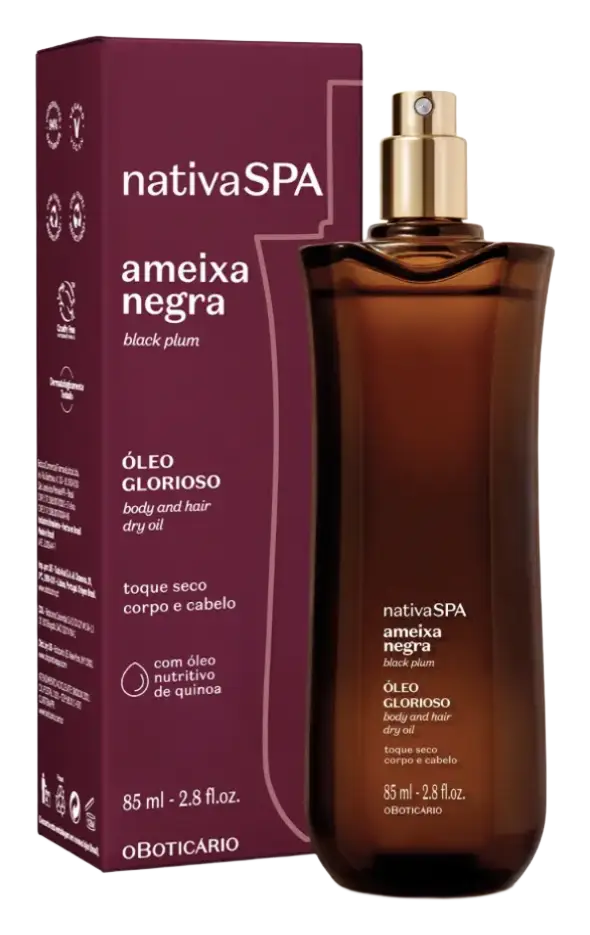 O Boticário Óleo Multifuncional Glorioso Nativa SPA Ameixa Negra
