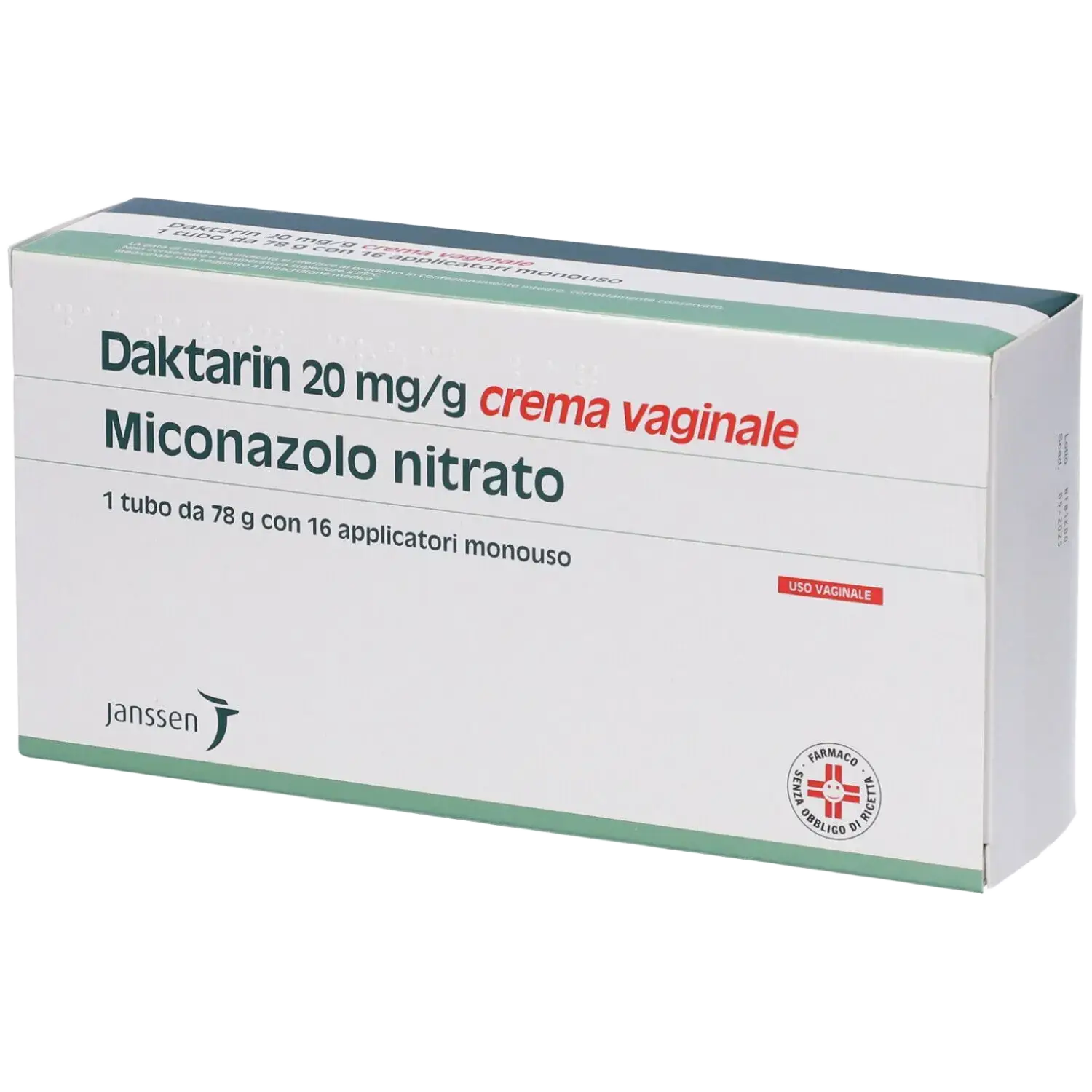 Janssen Daktarin 2% Vaginal Cream Miconazole Nitrate