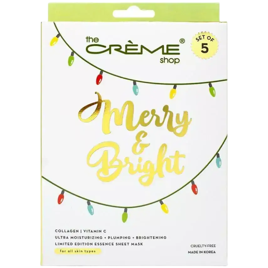 The Creme Shop Merry & Bright Postcard Sheet Mask