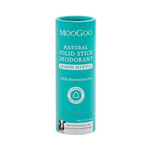 MooGoo Natural Solid Deodorant Stick Lemon Myrtle