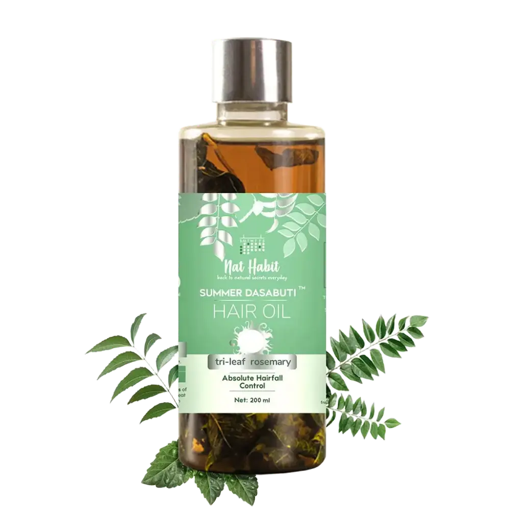 Nat Habit Tri-Leaf Rosemary Summer Hair Oil
