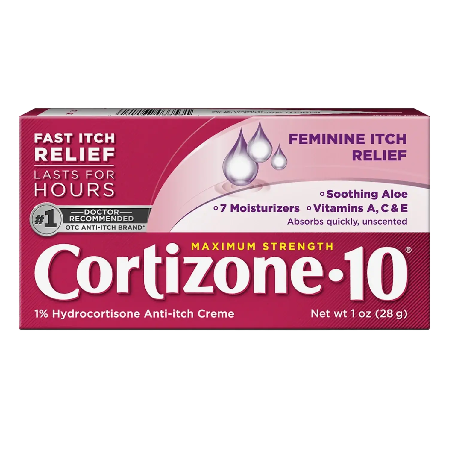 Cortizone-10 Maximum Strength 1% Hydrocortisone Itch Relief Feminine Itch Creme