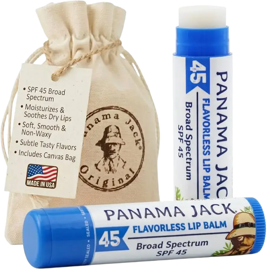 Panama Jack Lip Balm Broad Spectrum SPF 45 Flavorless