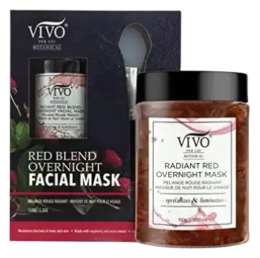 Vivo Per Lei Overnight Hydrating Raspberry Face Mask with Wine Extract