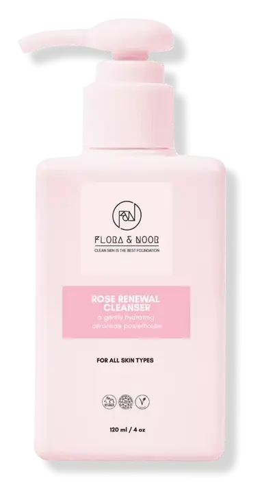 Flora & Noor Rose Renewal Tri-Peptide and Ceramide Cleanser