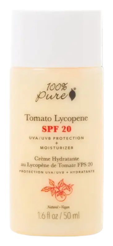 100% Pure Tomato Lycopene SPF 20 Moisturizer