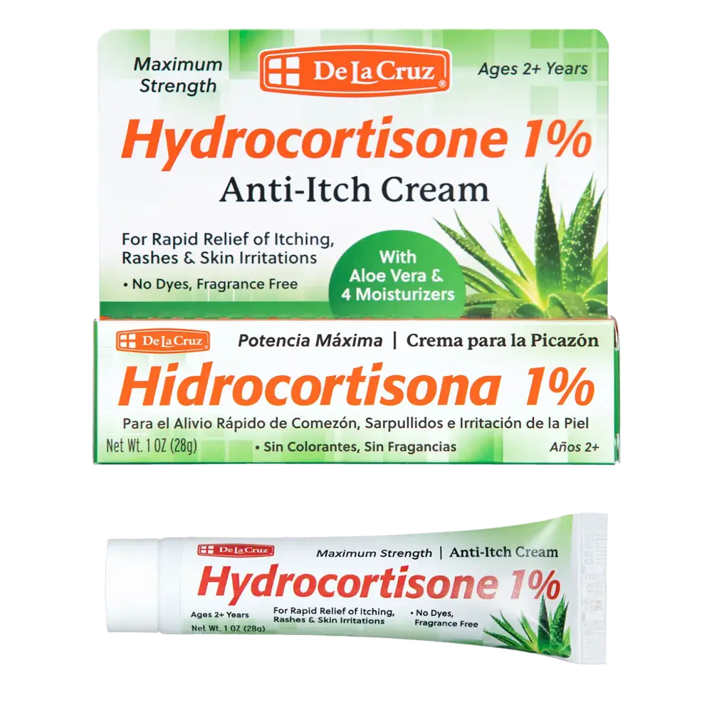 De La Cruz 1% Hydrocortisone Anti-Itch Cream