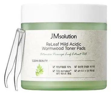 JMsolution Releaf Mild Acidic Wormwood Toner Pads