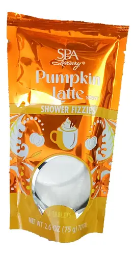 Spa Luxury Shower Fizzies Pumpkin Latte