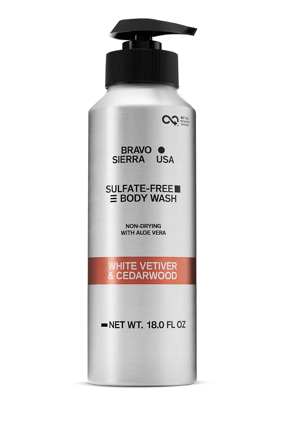 Bravo Sierra Sulfate-Free Body Wash White Vetiver & Cedarwood