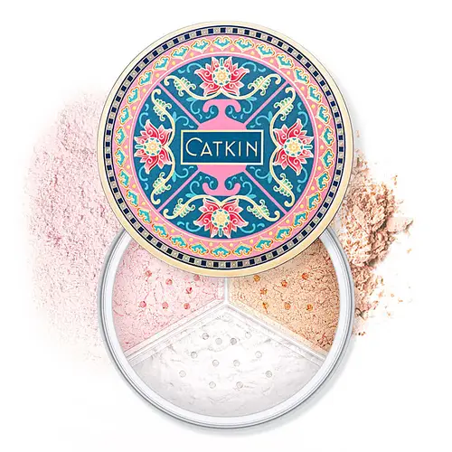 Catkin Tri-Color Lotus Loose Setting Powder C01 Shimmer
