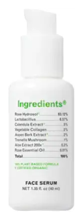 Ingredients Rose Face Serum
