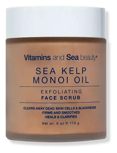 Vitamins and Sea beauty Monoi Oil & Sea Kelp Exfoliating Face Scrub