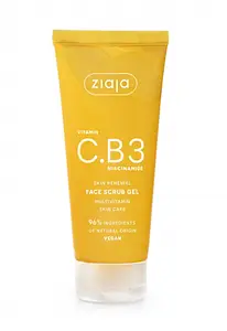 Ziaja Vitamin C.B3 Niacinamide Skin Renewal Face Scrub Gel
