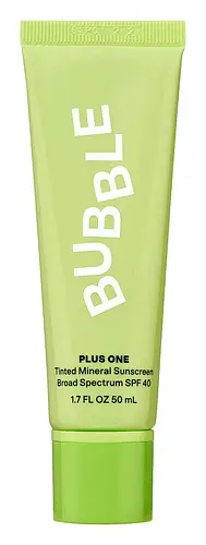 Bubble Plus One Tinted Daily Mineral Sunscreen Broad Spectrum SPF 40