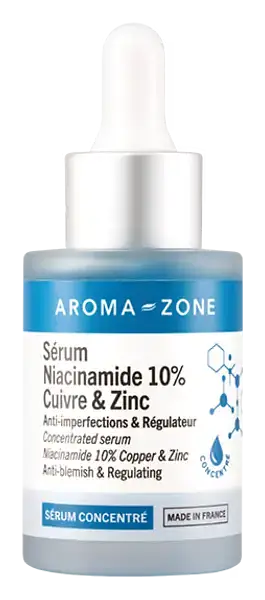 Aroma-Zone Sérum Visage Concentré Niacinamide 10%, Cuivre & Zinc