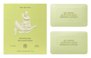 Soft Services Green Banana Buffing Bar Microcrystal Exfoliant