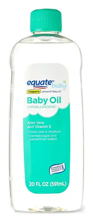 Equate Baby Hypoallergenic Baby Oil Aloe Vera and Vitamin E