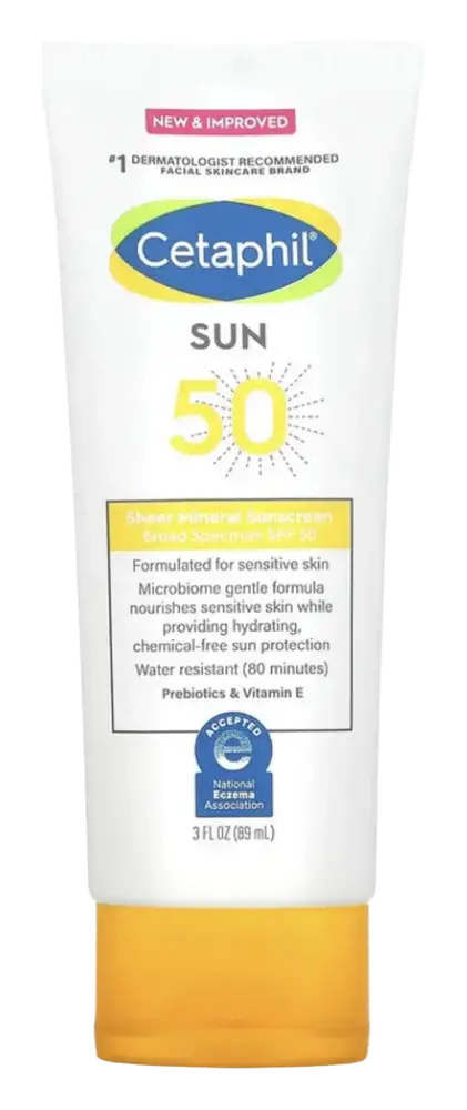 Cetaphil Sheer Mineral Sunscreen Lotion Broad Spectrum SPF 50