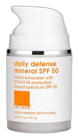 Lather Daily Defense Mineral SPF 50 Facial Sunscreen