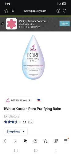 iWhite Korea PORE PURIFYING BALM