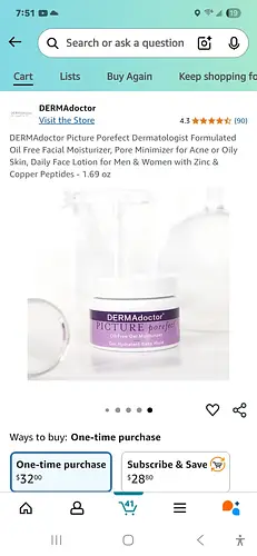DERMAdoctor Picture Porefect Oil Free Gel Moisturizer