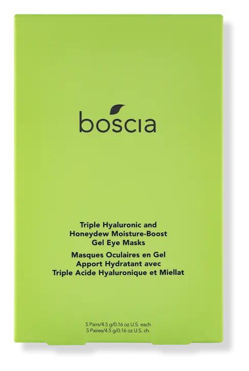 boscia Triple Hyaluronic and Honeydew Moisture-Boost Gel Eye Masks