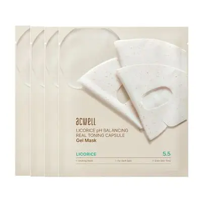 Acwell Licorice pH Balancing Real Toning Capsule Gel Mask