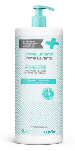 Wells Creme Lavante Pele Seca E Sensível