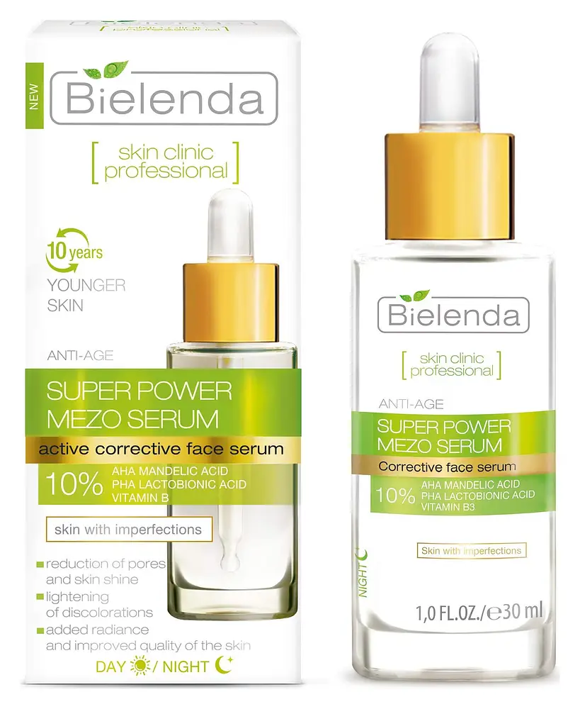 Bielenda Super Power Mezo Serum 10% AHA Mandelic Acid