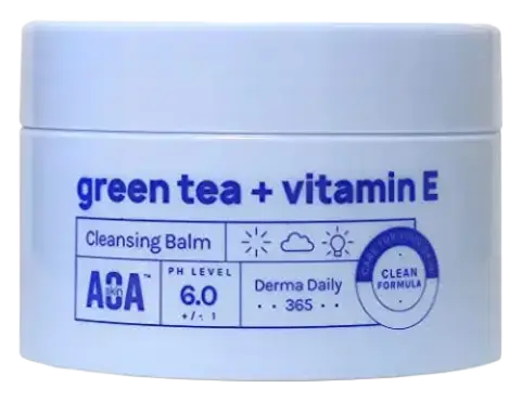AOA Skin Green Tea + Vitamin E Cleansing Balm
