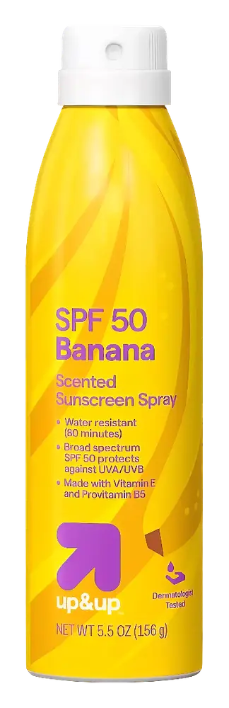 up&up Scented Sunscreen Spray SPF 50 Banana