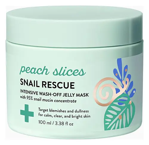 Peach Slices Snail Rescue Intensive Wash-Off Mask