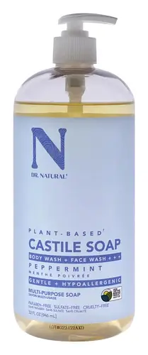 Dr. Natural Castile Liquid Soap Peppermint